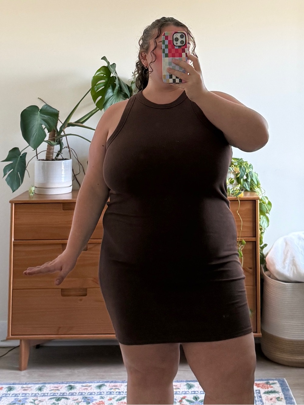 Old Navy Chocolate Brown Mini Dress